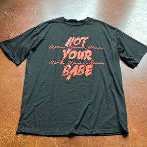 NWT SHEIN Oversized Black Graphic Tee